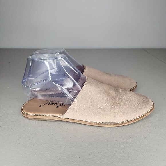 Free People Coronada Slip-On Suede Flats Nude Suede Womens Slip On Slipper EU 38 - Picture 3 of 6